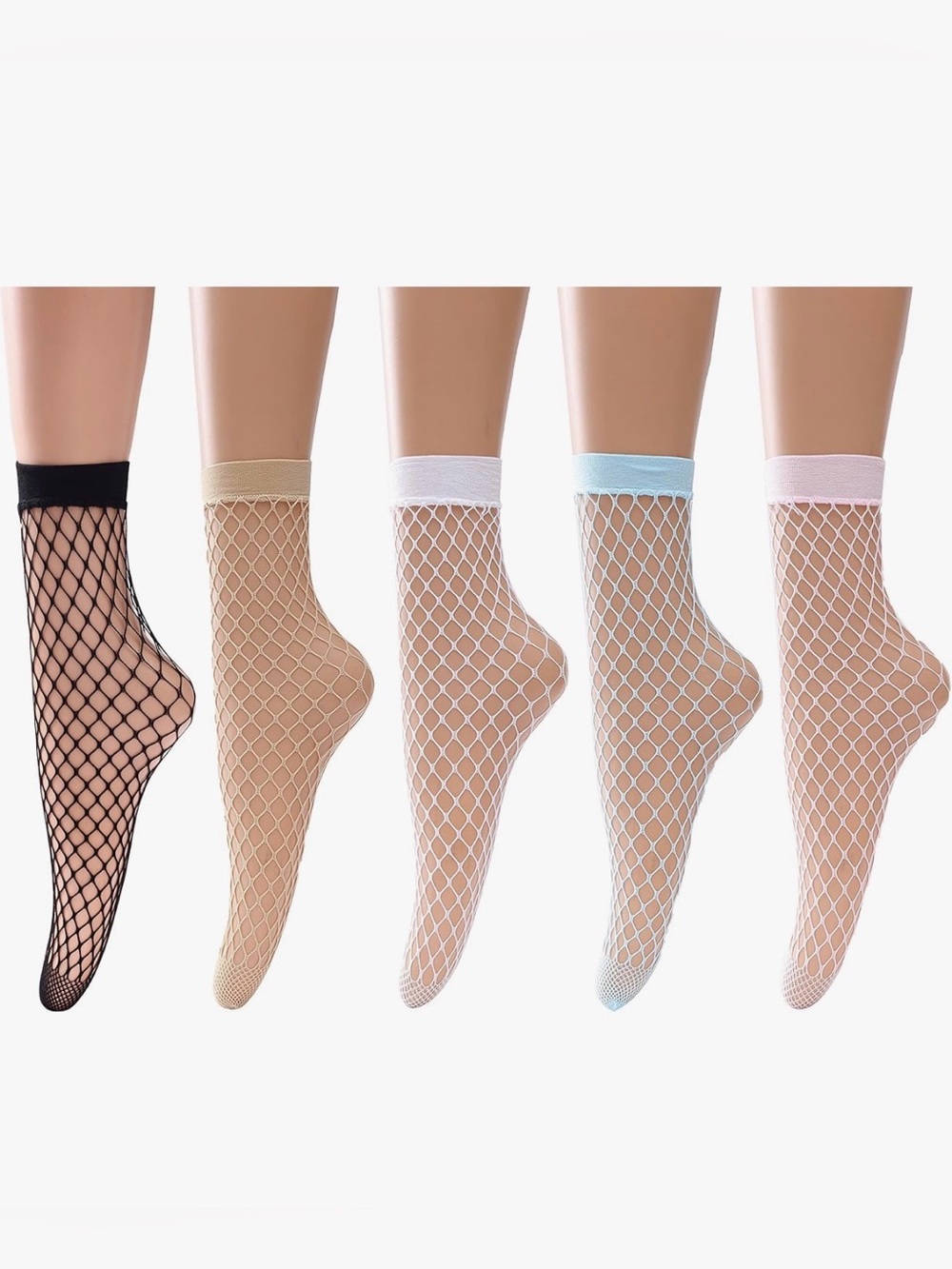 5 Pack Fishnet Socks